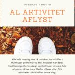 Alle torsdagshold aflyst i uge 41